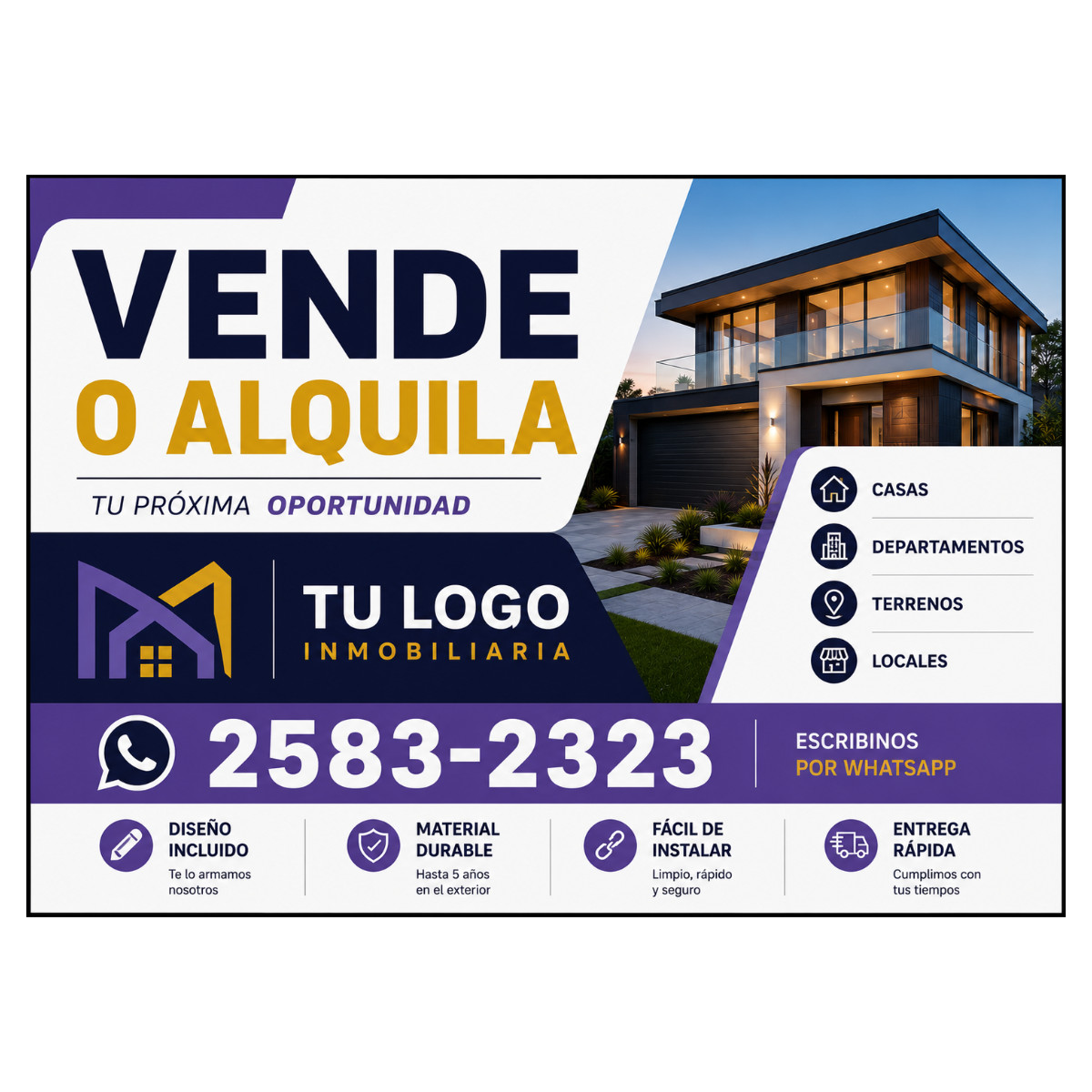 Cartel Venta / Alquiler thumbnail 2