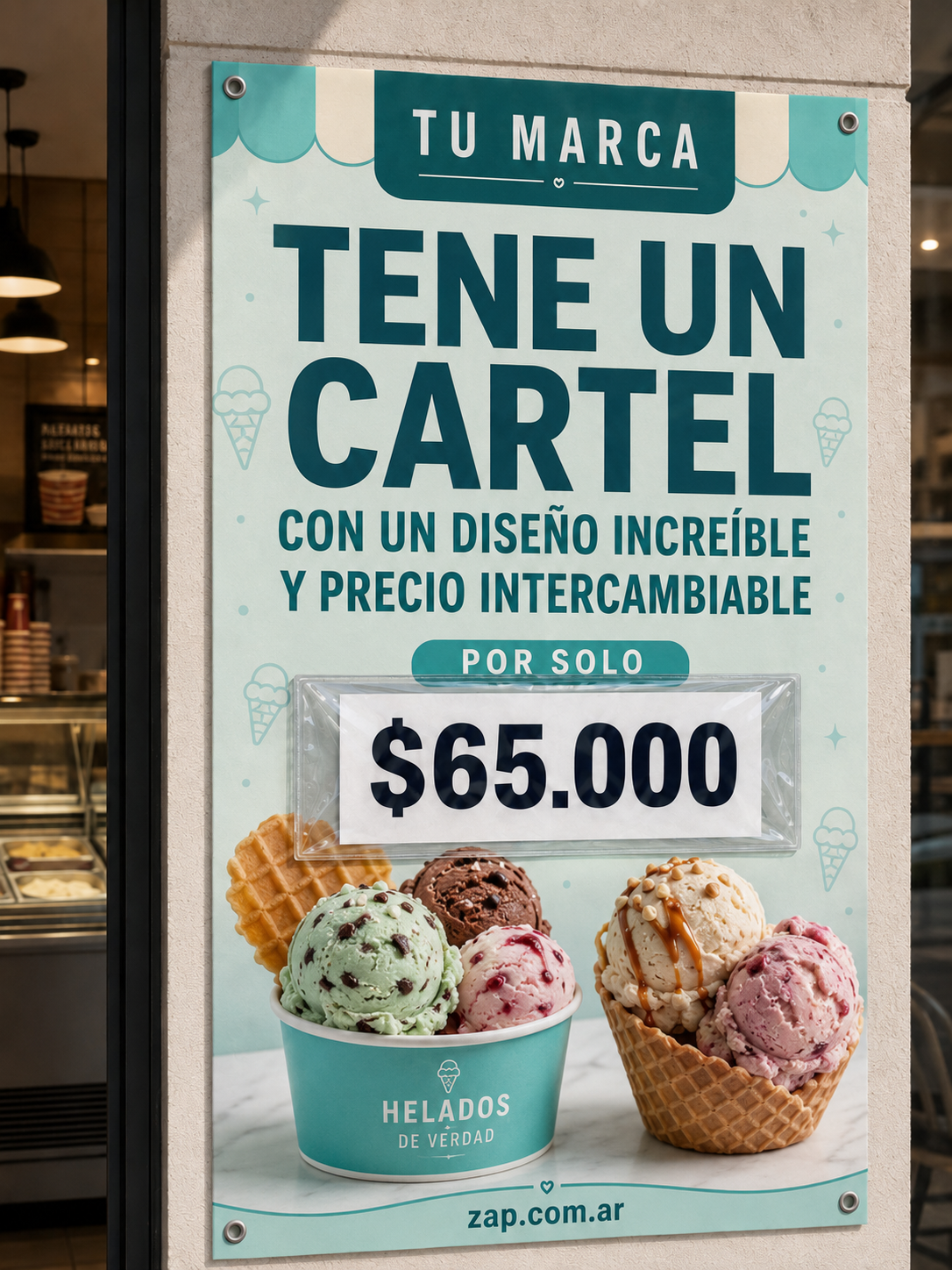 Cartel Intercambiable